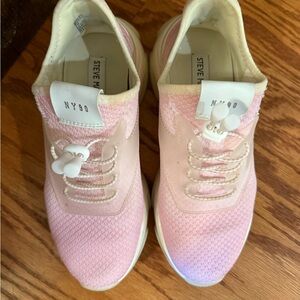 Steve Madden Light Pink and Cream Women's Sneakers